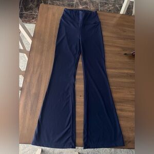 Ododos Navy Women's Flared Leggings Small